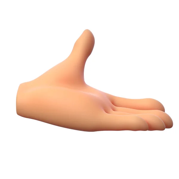 Pekande hand grepp gest 3d illustration — Stockfoto