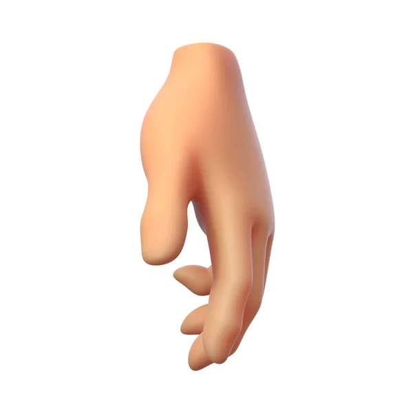 Pointing hand grip gesture 3d illustration — Stock Photo, Image