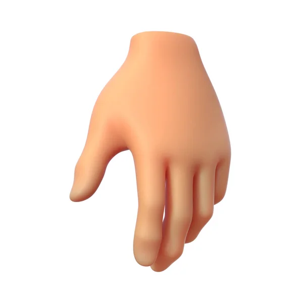 Pointing hand grip gesture 3d illustration — Stock Photo, Image