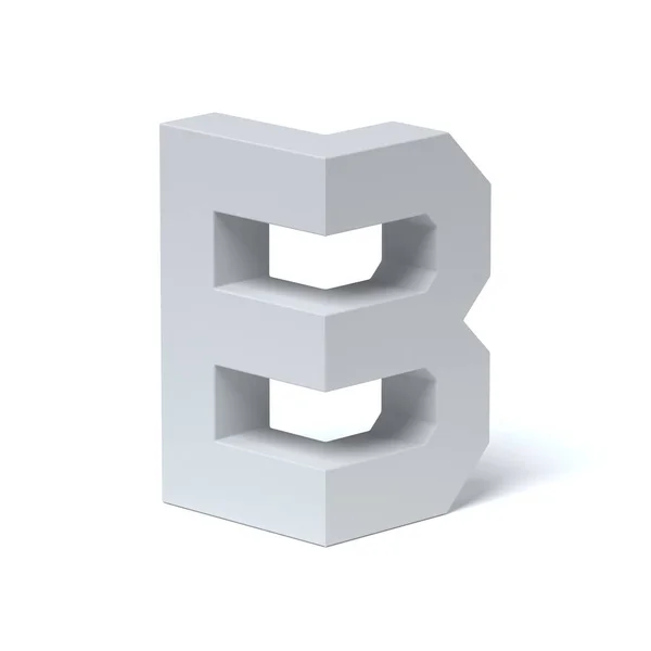 Huruf fonta Isometrik B — Stok Foto