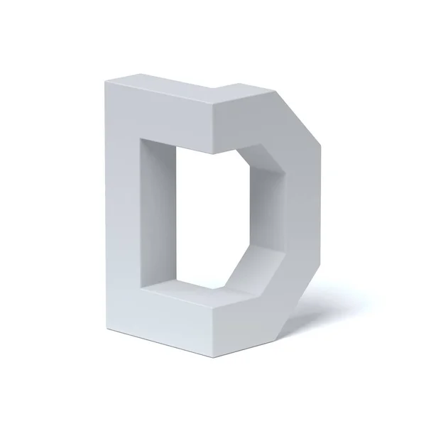 Isometric font letter D — Stock Photo, Image