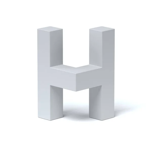 Isometric font letter H — Stock Photo, Image