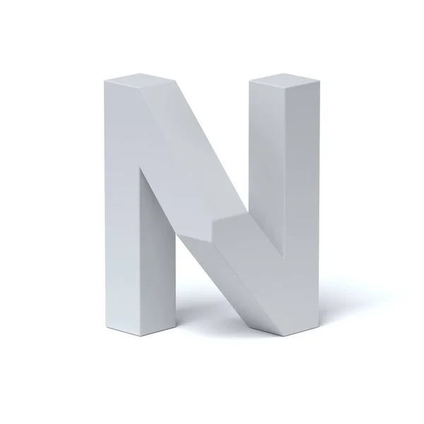 Isometric font letter N — Stock Photo, Image