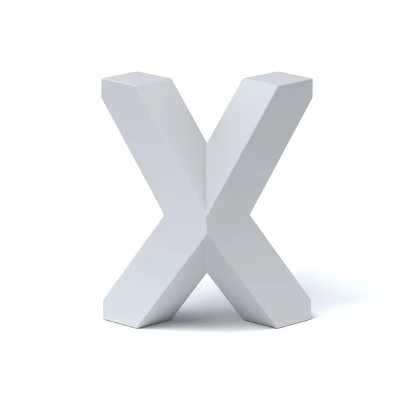 Izometryczne czcionki litery X — Zdjęcie stockowe