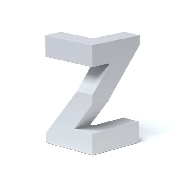 Isometrische lettertype letter Z — Stockfoto