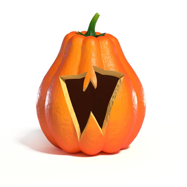 Calabaza de Halloween letra W — Foto de Stock