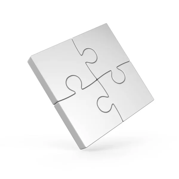 Vierteiliges Puzzle — Stockfoto