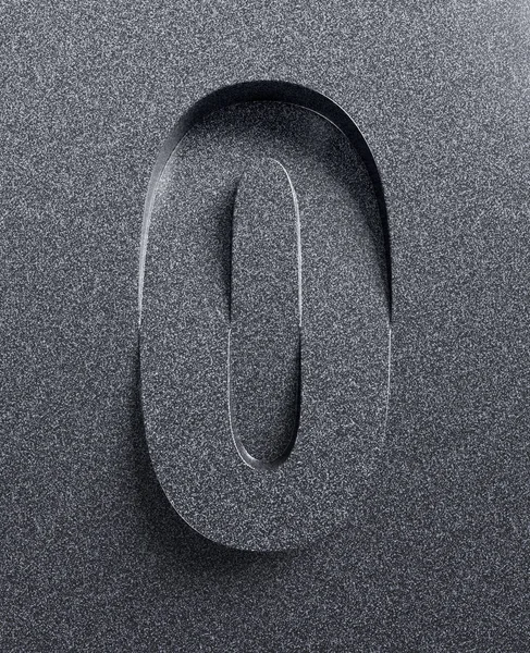 Letter O slanted 3d fuente —  Fotos de Stock