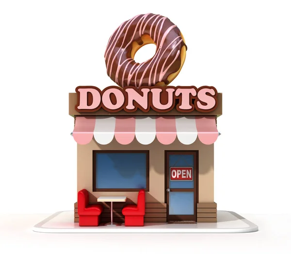 Donuts-Geschäft — Stockfoto