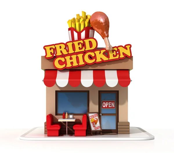 Fried chicken restaurant — Stock Photo, Image