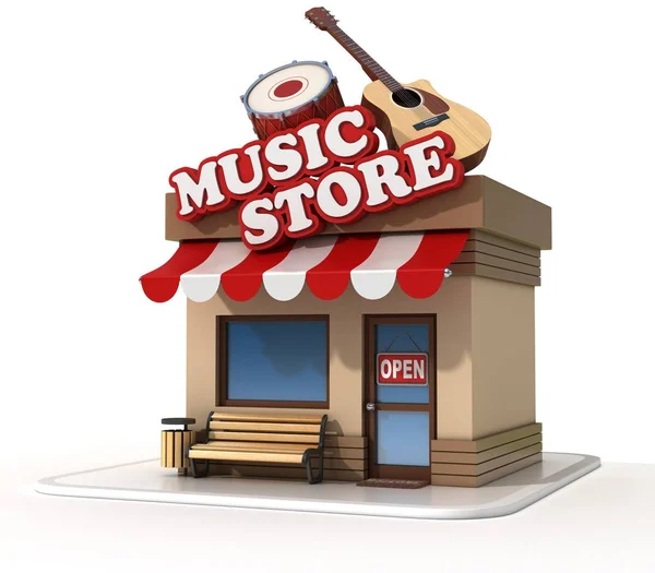 Music store shop front