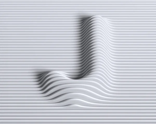 Lineáris 3D-s betűkészlet levél J — Stock Fotó