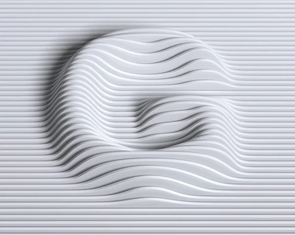 Lineaire 3d lettertype letter G — Stockfoto