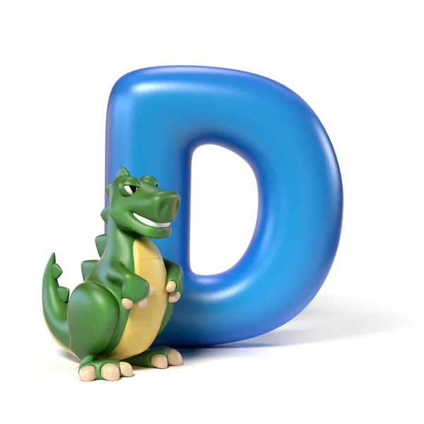 Zabawka czcionki litery D — Zdjęcie stockowe