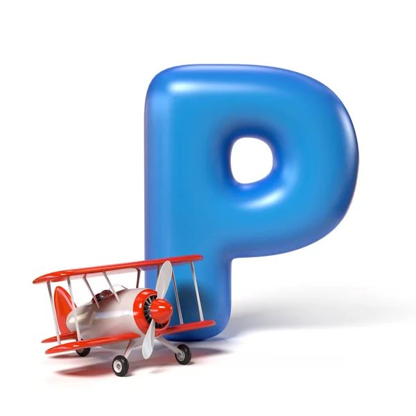 Zabawka czcionki litery P — Zdjęcie stockowe