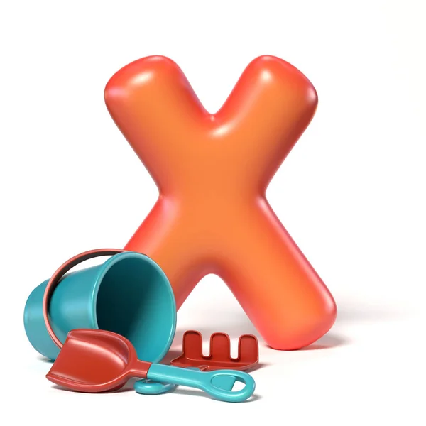 Speelgoed lettertype letter X — Stockfoto