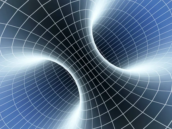 Abstract wormhole 3d background — Stock Photo, Image