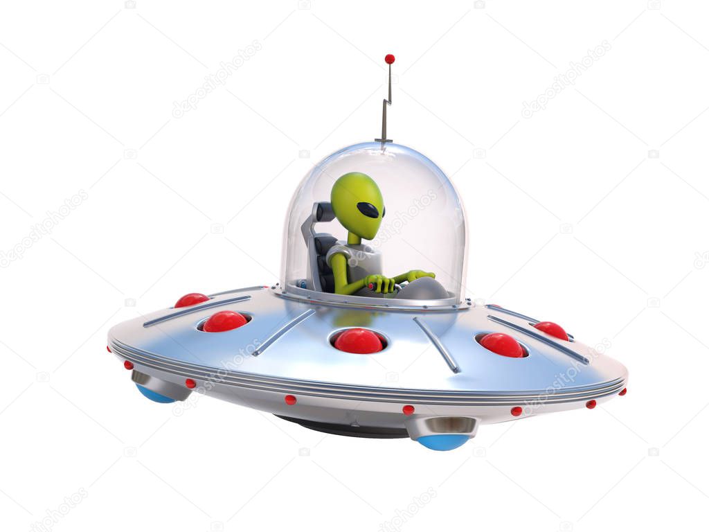 Alien spaceship, flying saucer 
