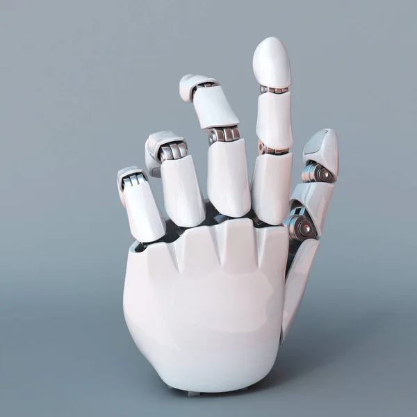 Robô mão 3d renderização — Fotografia de Stock