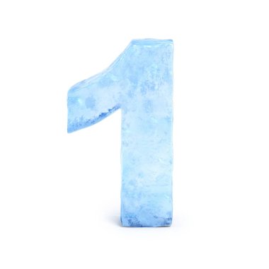 Yazı tipi 3d render, 1 numaralı buz