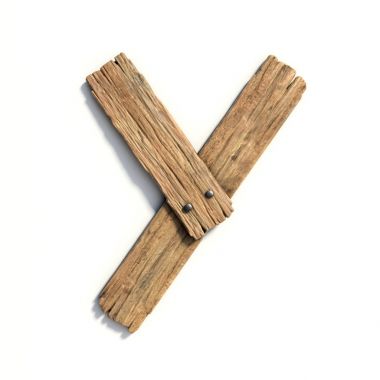 Ahşap yazı tipi, yazı tipi harf Y plank