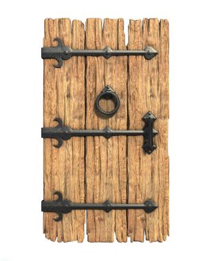 eski ortaçağ ahşap kapı 
