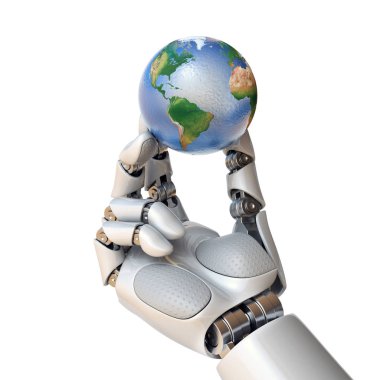 Robot El Tutuşu Gezegen Dünya 