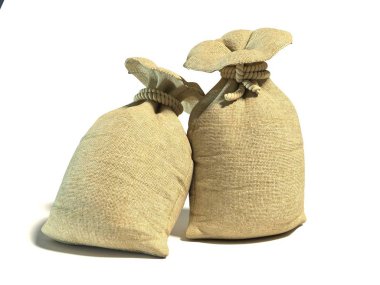 Tam bağlı çuval 3d render