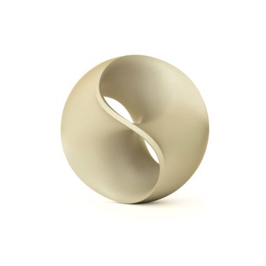 Soyut izole 3d illüstrasyon Küre