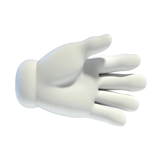 Conjunto de mãos de desenhos animados - renderização 3D mão — Fotografia de Stock