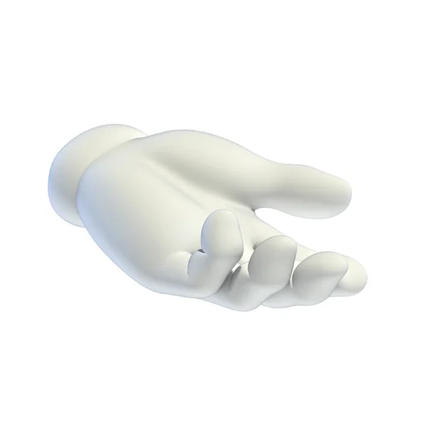 Мультфильм руки набор - принимать или давать руку 3D рендеринг — стоковое фото