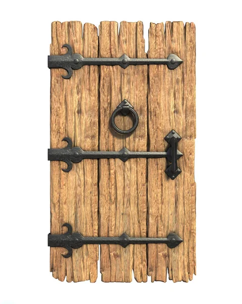 eski ortaçağ ahşap kapı 