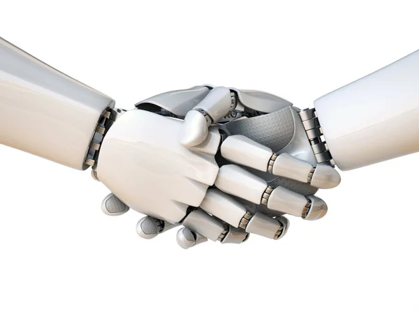 Két robot kezet — Stock Fotó