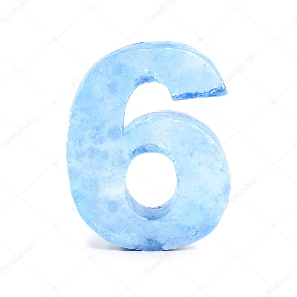цифра 6 в зимнем стиле. голубые новогодние цифры. ледяная цифра девять. ледяные цифры. цифра 6 со снежинками.