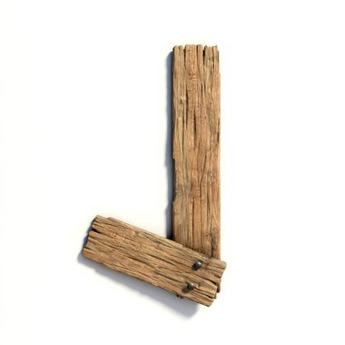 Ahşap yazı tipi, yazı tipi harf J plank