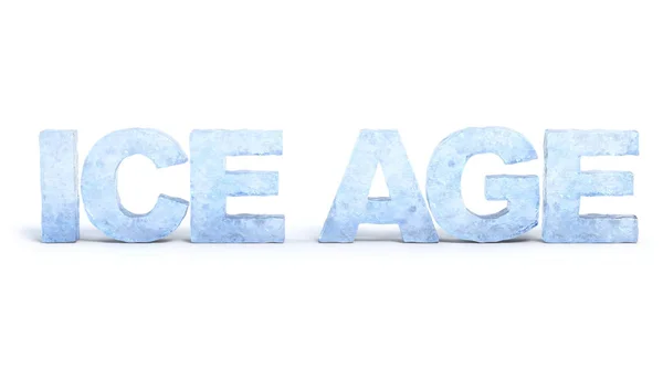 Word ice made of ice 3d rendering — Stock Photo, Image