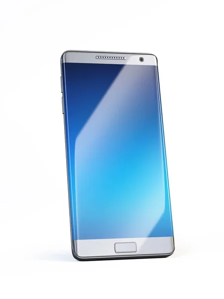 Smart phone isolato su sfondo bianco rendering 3d — Foto Stock