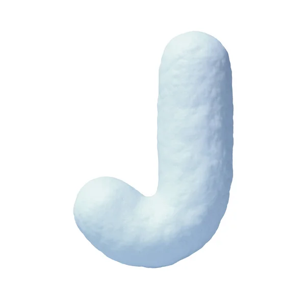 Snow Font Rendering Letter — Stock Photo, Image