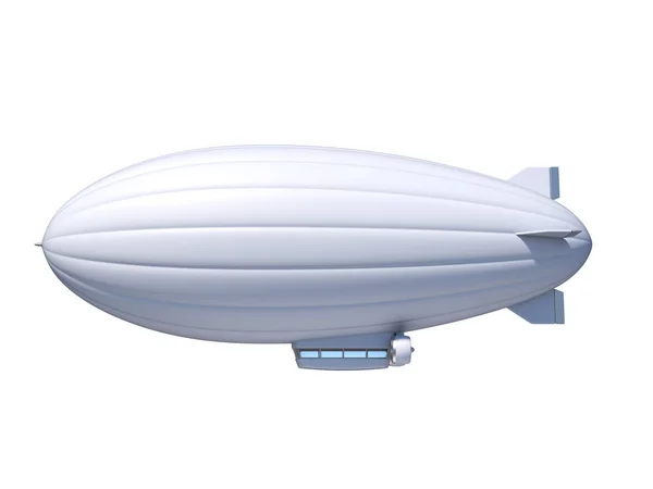 Zeppelin Airshipen Med Kopia Utrymme Rendering — Stockfoto