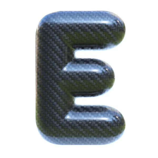 Carbon Fiber Lettertype Letter Geïsoleerde Illustratie — Stockfoto