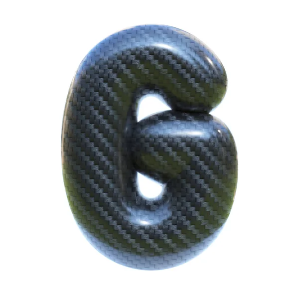 Carbon Fiber Lettertype Letter Geïsoleerde Illustratie — Stockfoto