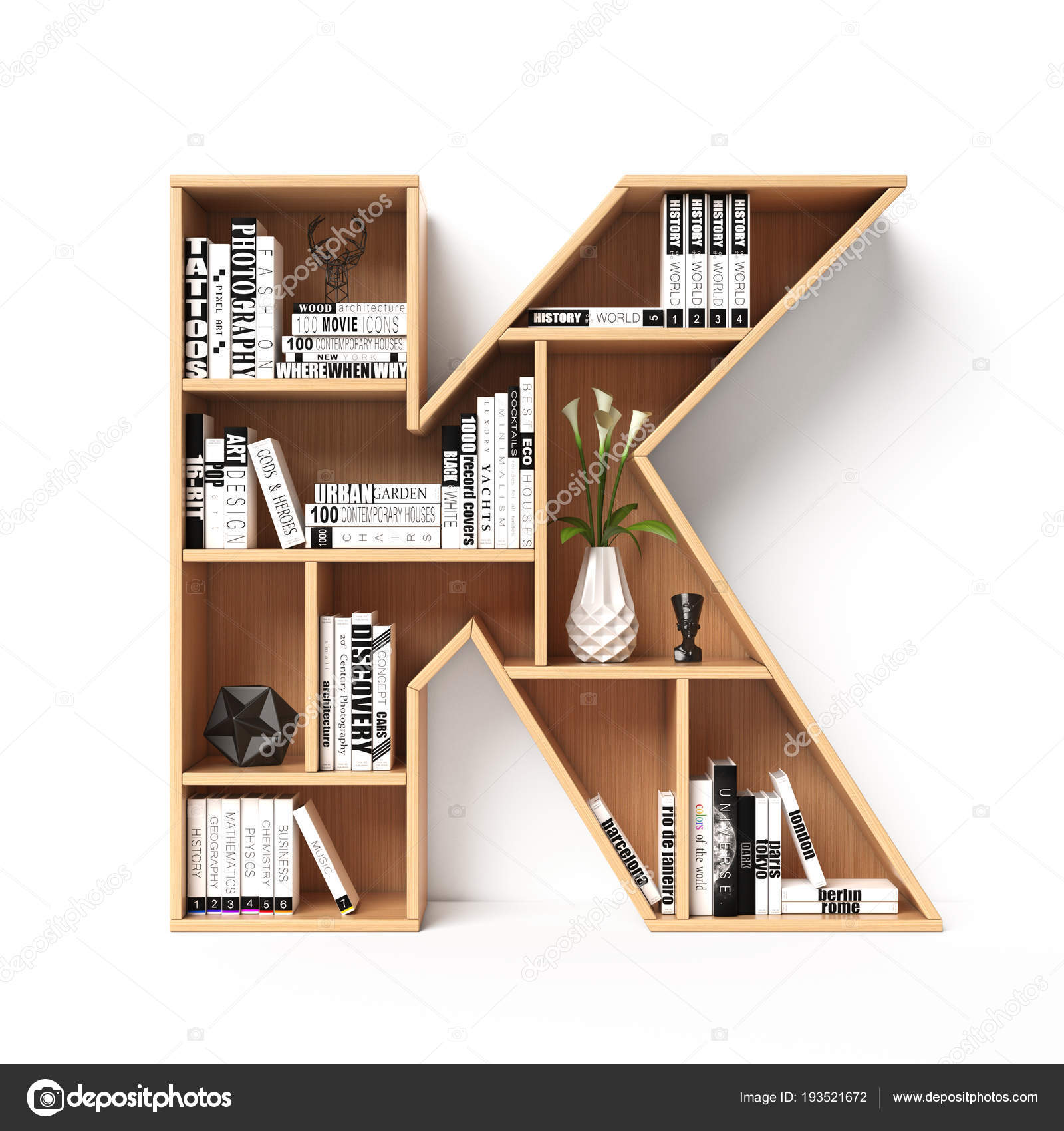 Bookshelves Font Alphabet Form Book Shelves Mockup Font Letter