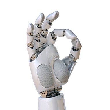 Robot el Ok işareti 3B oluşturma