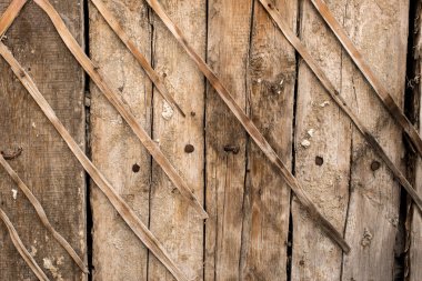 Vintage doğal ahşap dokulu duvar kağıdı duvar