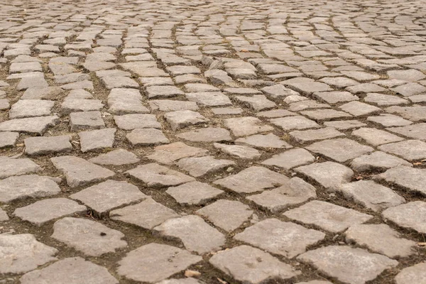 Sfondo di pavimentato in pietra percorso irregolare — Foto Stock