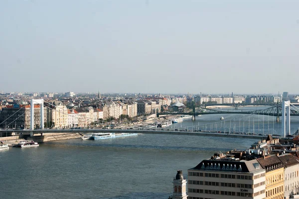 A budapesti Duna-panoráma — Stock Fotó