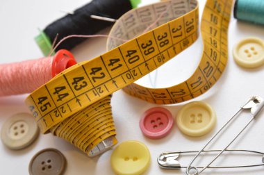 Metre pamuk düğmeleri moda terzi
