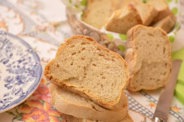 Sıcak Taze Ekmek Ekmek — Stok fotoğraf