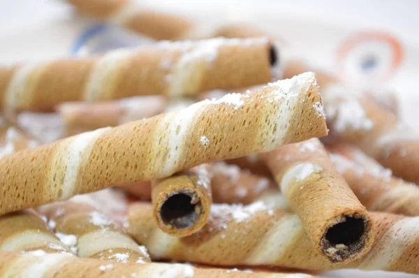 Sweet Chocolate Roller Cookies — Stock Photo, Image