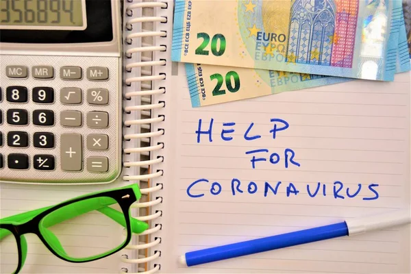 economic help for coronavirus concept money